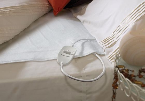 Soft Double Bed Electric Blanket In White