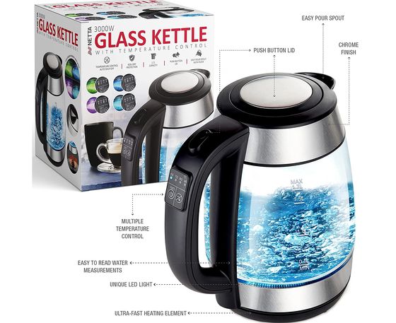 Glass Kettle With Temperature Control