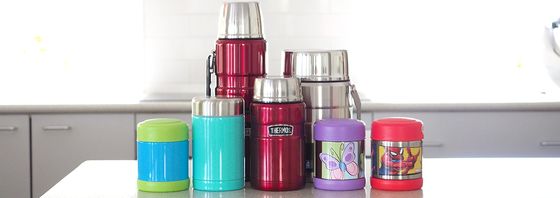 Steel Food Flasks In Diverse Colours