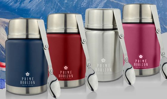 Red And Blue Food Flasks