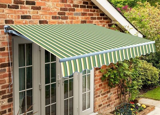 Sun Retractable Awning For Deck With Left Hand Crank