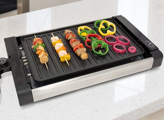 Large Countertop Grill For Indoors With Steak On Top