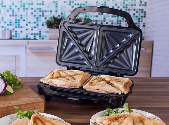 Steel Electric Sandwich Toaster Press