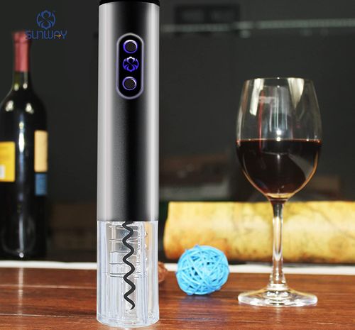 Electric Wine Opener Kit With Steel Exterior
