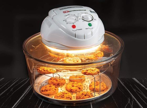 Halogen Oven With Plate Of Vegetables