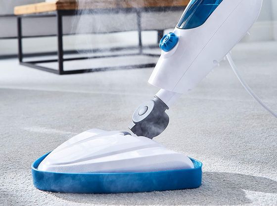 Blue Steam Mop Cleaner With Swivel Joint