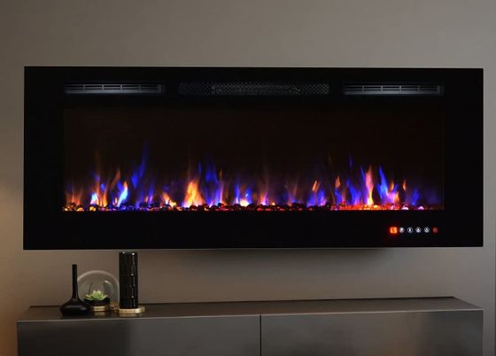 Wall Electric Fire Showing Crystal Effect