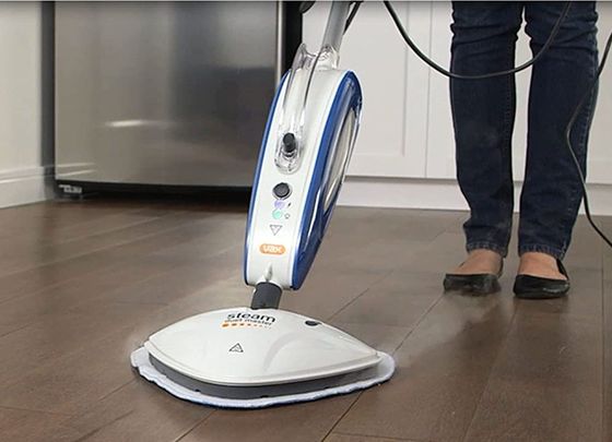 Steam Mop In White And Blue