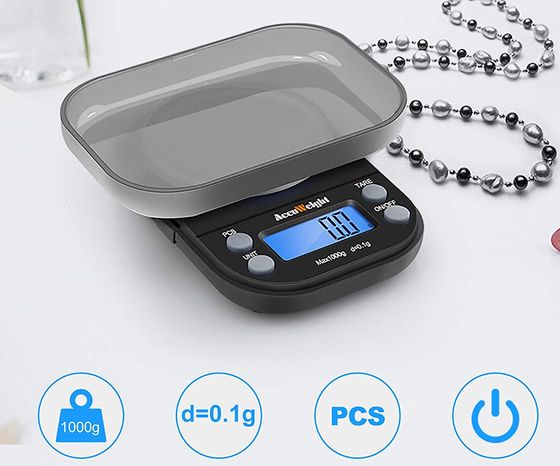 Pro Digital Kitchen Scale With Blue LCD