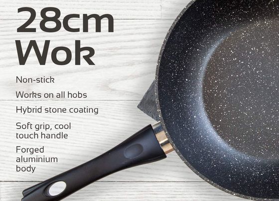 Black Frying Pan Non-Stick Wok