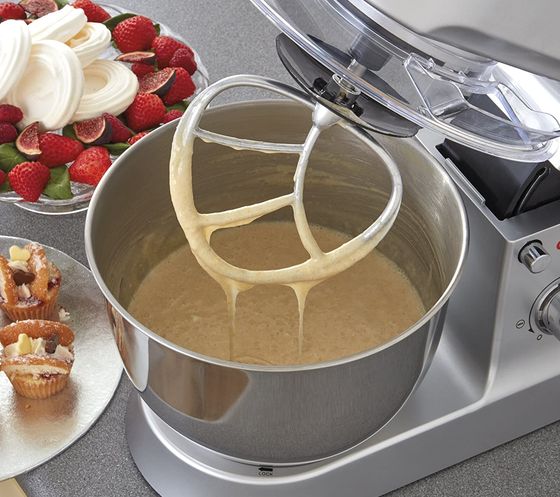 Cake Stand Mixer With Steel Bowl
