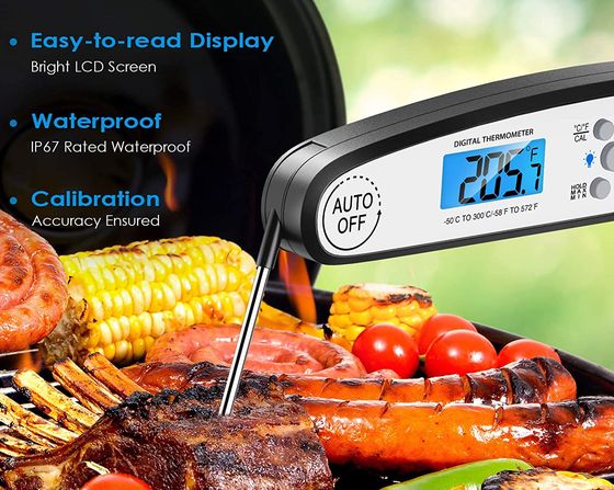 Wireless Food Temperature Probe With LCD