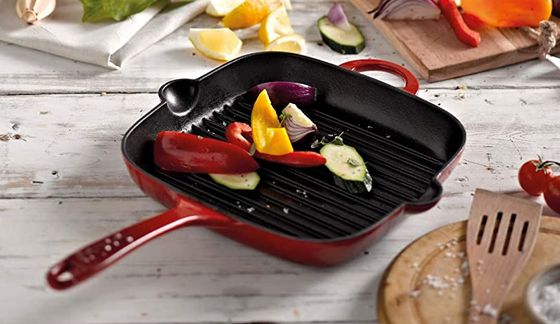 Griddle Pan With Long Iron Handle