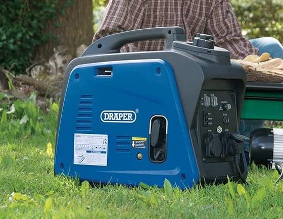 2 HP Small Petrol Generator In Black And Blue