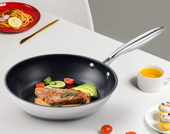 Home Wok For Induction With Glass Cover
