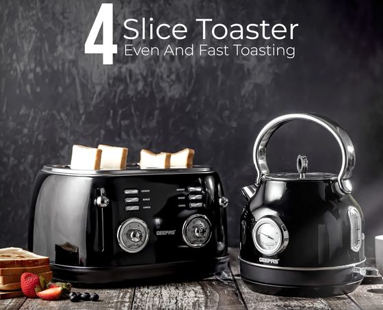 Electric Kettle Bread Toaster Set