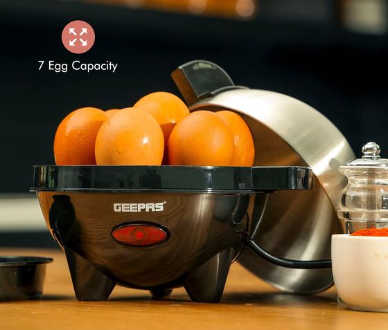 Electric Egg Cooker Poacher With Front Red LED