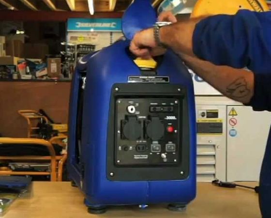 Portable Petrol Inverter Generator Blue