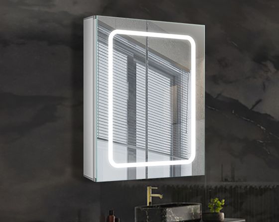 Illuminated Lit Mirror Cabinet Anti-Fog