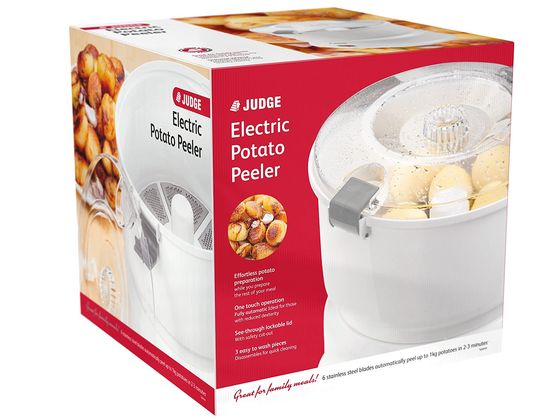 White Automatic Potato Peeler Machine