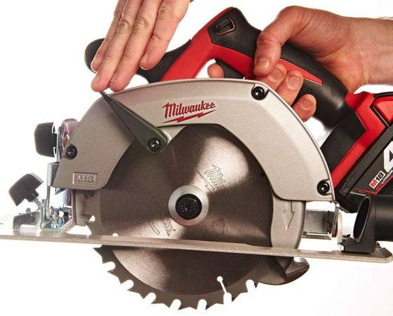 18V 165mm Cordless Circular Saw In Red