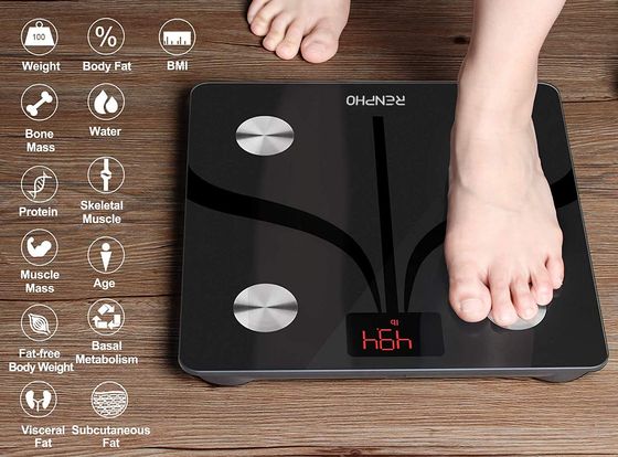 Bluetooth Body Analysis Scale With Red LCD