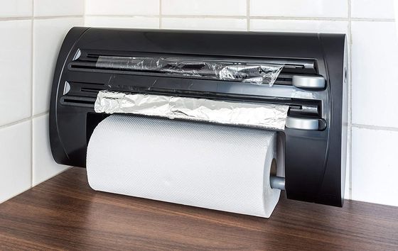 Wall Mounted Kitchen Roll Holder In Steel
