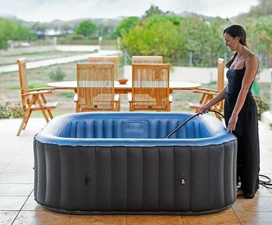 Inflatable Hot Tub In All Black
