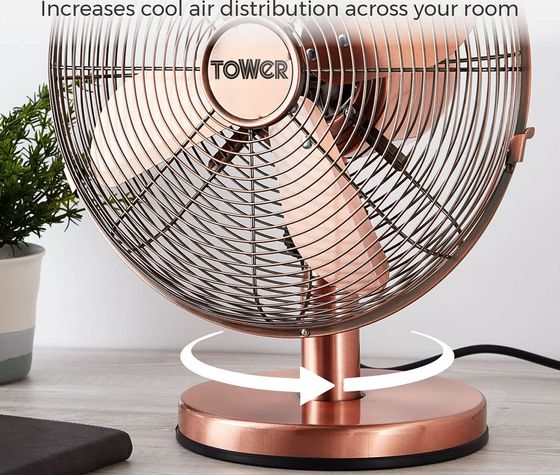 Silent Cooling Fan With Round Base