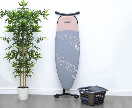 Wide Ironing Board With Blue Cover