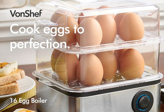Electric Egg Cooker With Steel Cover