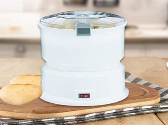 Electric Potato Peeler Spinner In White
