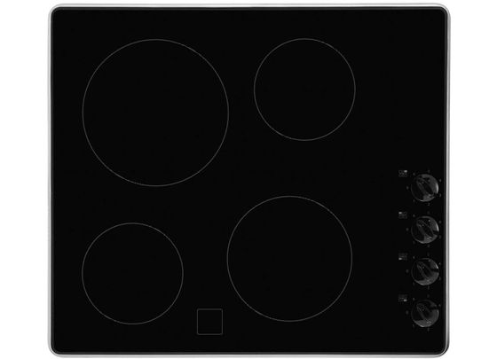 Glossy Induction Hob In Black Glass