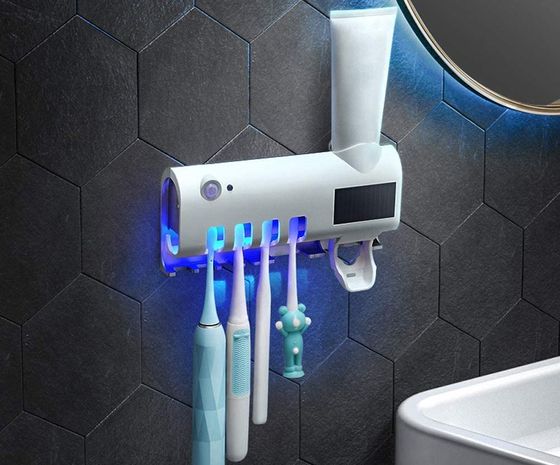 Auto Toothpaste Dispenser In All White