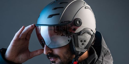 Q-Lite Unisex Ski Helmet With Big Visor
