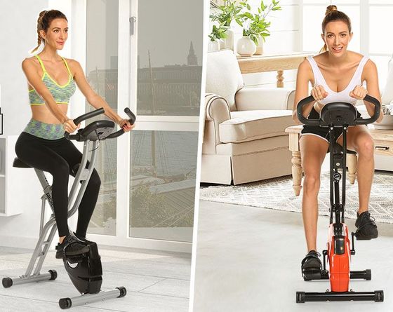 Folding Exercise Bike With Screen