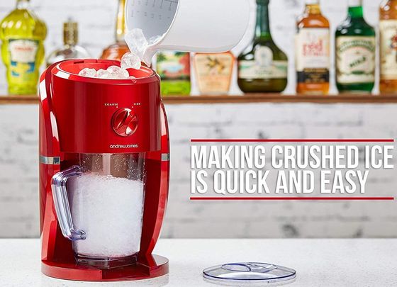 Ice Crusher Slush Machine In Red