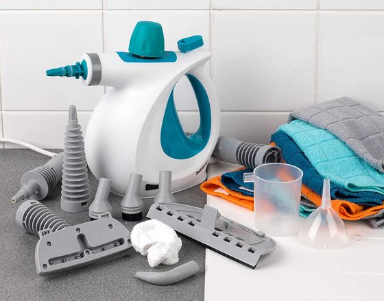 Powerful Tile Steam Cleaner In White