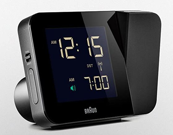 Projection Alarm Clock In White Exterior