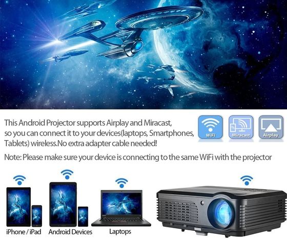 Wireless Projector In Black And Chrome