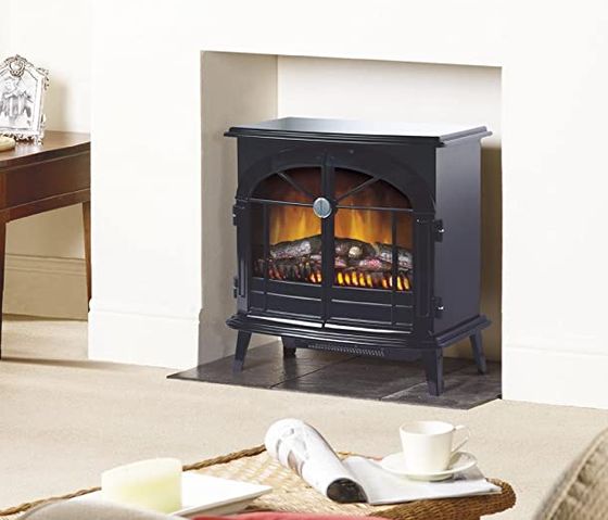 Log Effect Fire With Polished Front Side