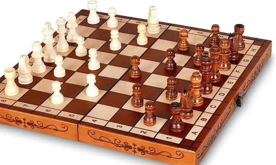 30cm Folding Hand Crafted Chess Set