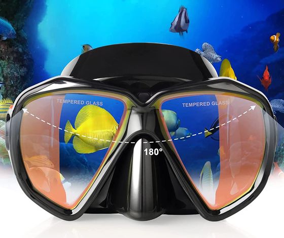 Tempered Anti-Fog Scuba Diving Mask