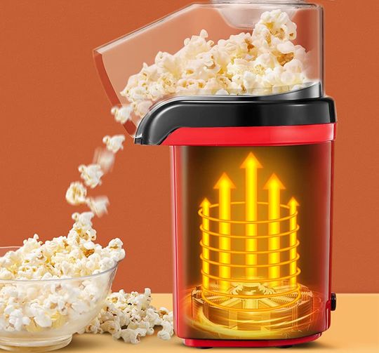 Hot Air Popcorn Maker Red Exterior