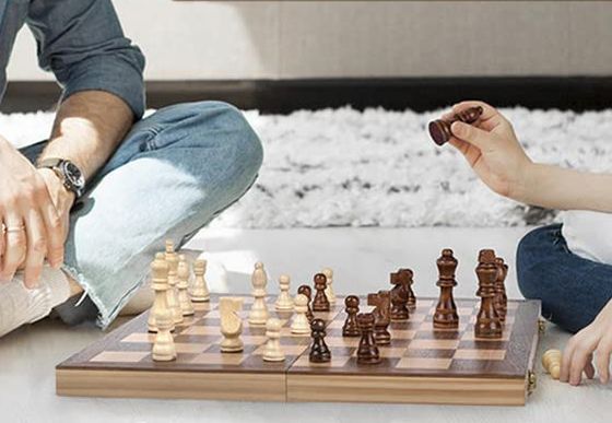 Handmade Wooden Board Game Chess