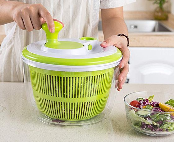 Green Salad Spinner Dryer