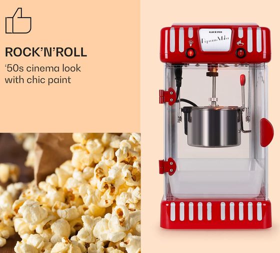 Popcorn Machine In Red And White Stripes