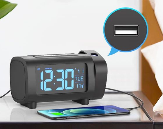 Bedroom Projection Alarm Clock Radio