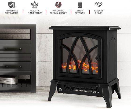2 Kw Electric Fireplace Stove Heater