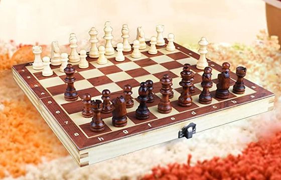 Wooden Folding Magnetic Chess Set